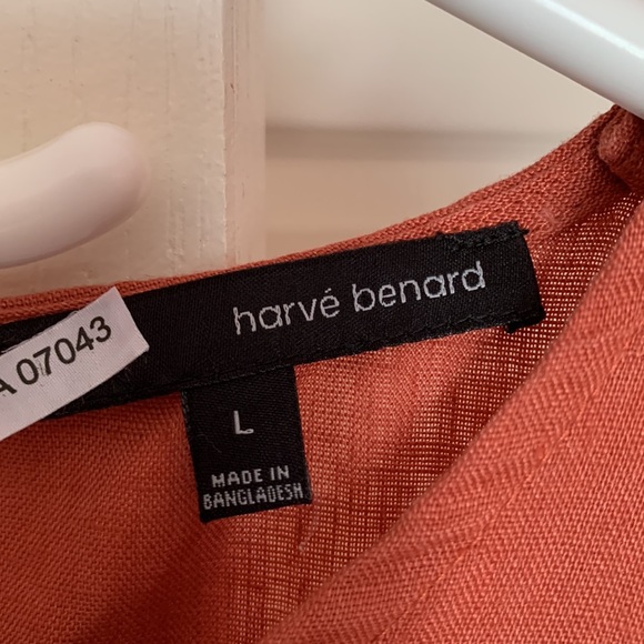 Pure Linen Harve Benard Rust Sleeveless Top - Picture 4 of 10